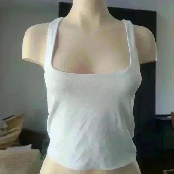 Babaton size M white crop  top - Picture 3 of 5